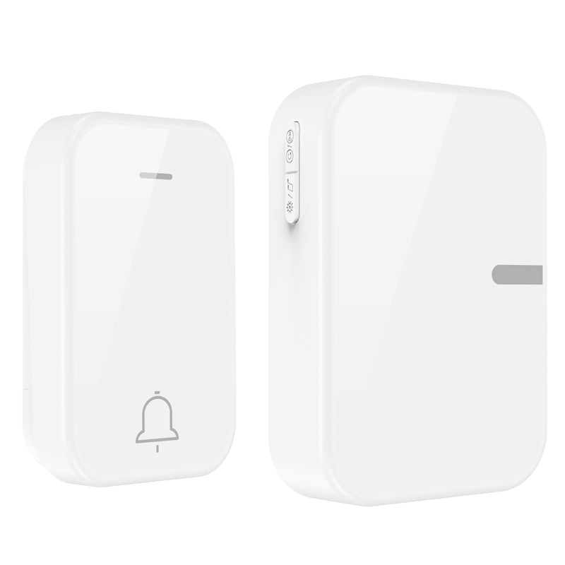 Chargez l'image dans la visionneuse de la galerie, Wireless Doorbell Kit with Push Buttons &amp; Plug-In Receiver Self Powered Battery-Free
