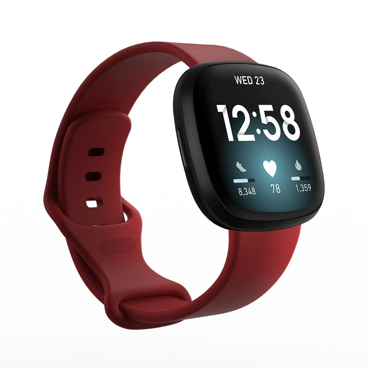 Chargez l&#39;image dans la visionneuse de la galerie, Replacement Silicone Band for Fitbit Versa 3 / 4 / Sense  – Soft, Waterproof, Sport Wrist Strap - Polar Tech Australia
