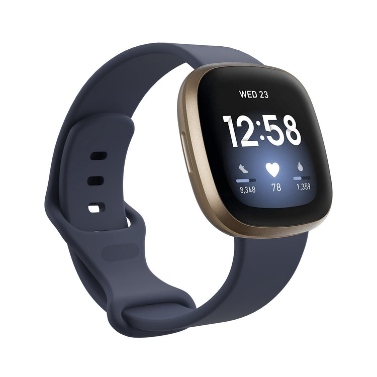Chargez l&#39;image dans la visionneuse de la galerie, Replacement Silicone Band for Fitbit Versa 3 / 4 / Sense  – Soft, Waterproof, Sport Wrist Strap - Polar Tech Australia
