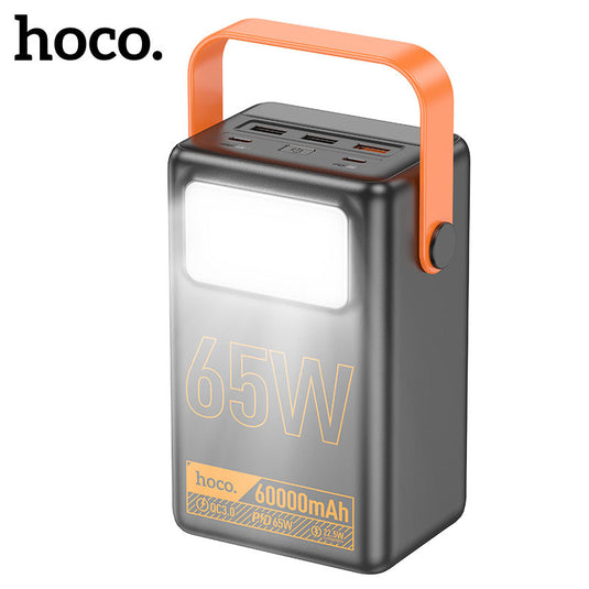 [J110A][60000mAh][LED Light] HOCO Universal Ports PD 65W & QC 3.0 Fast Charging Power Bank - Polar Tech Australia