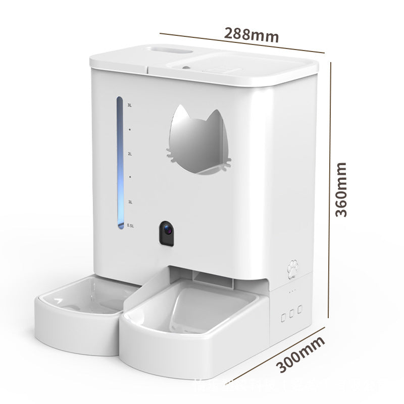 Load image into Gallery viewer, [TUYA Smart Home][With HD Camera] Large-Capacity Smart Automatic Cat Feeder with Integrated Water Dispenser
