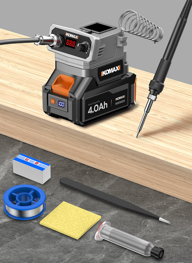 Cargue la imagen en el visor de la galería, [Body Only] Komax Portable Outdoor Battery Powered Digital Display Soldering Iron Station 180℃ - 480℃
