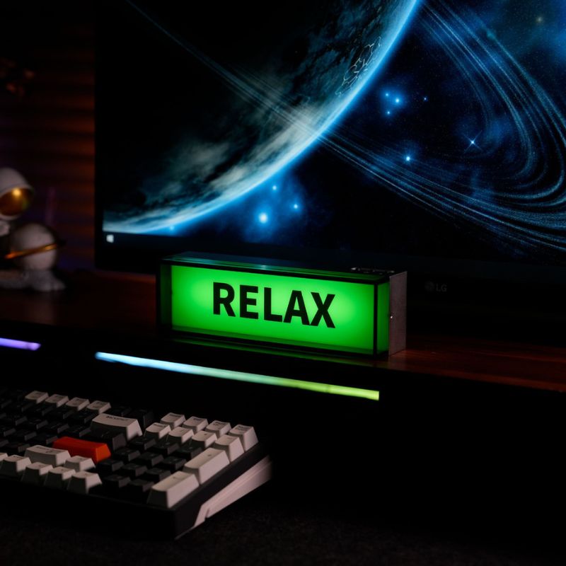 Cargue la imagen en el visor de la galería, Industrial Vintage Design Style LED Ambient Light Gaming Desk Accessory, Aluminum Alloy Body, Rechargeable - Polar Tech Australia
