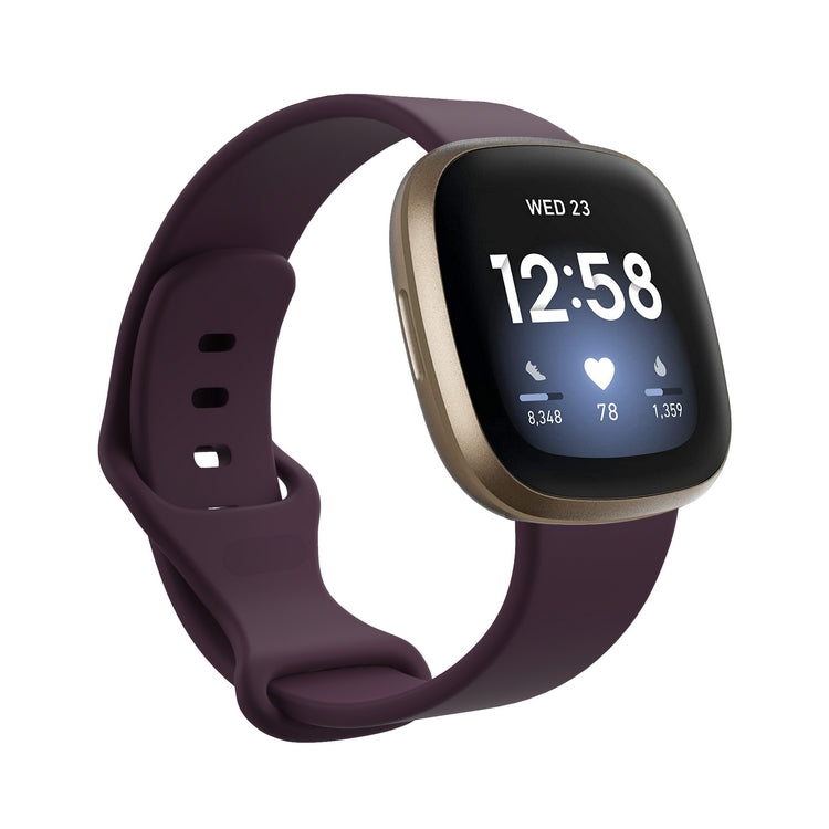 Chargez l&#39;image dans la visionneuse de la galerie, Replacement Silicone Band for Fitbit Versa 3 / 4 / Sense  – Soft, Waterproof, Sport Wrist Strap - Polar Tech Australia
