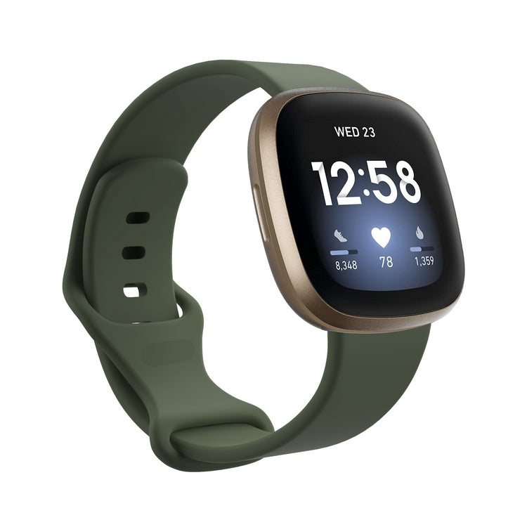 Chargez l&#39;image dans la visionneuse de la galerie, Replacement Silicone Band for Fitbit Versa 3 / 4 / Sense  – Soft, Waterproof, Sport Wrist Strap - Polar Tech Australia
