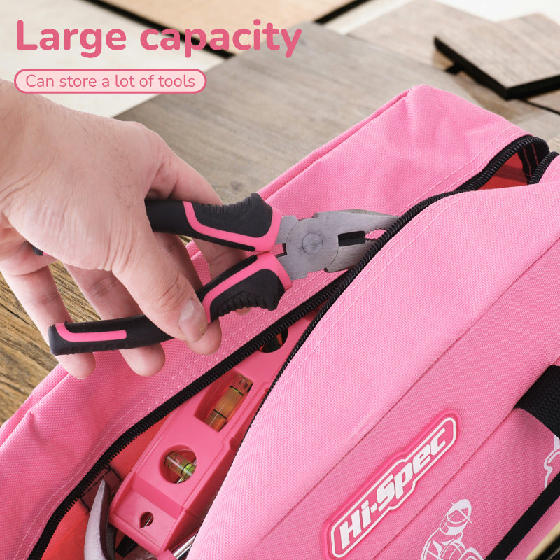 Load image into Gallery viewer, Hi-Spec 18 in 1 General Purpose Pink Tool Home Repair Car Maintenance Tool Kits Mechanic Girl Women Tool Set

