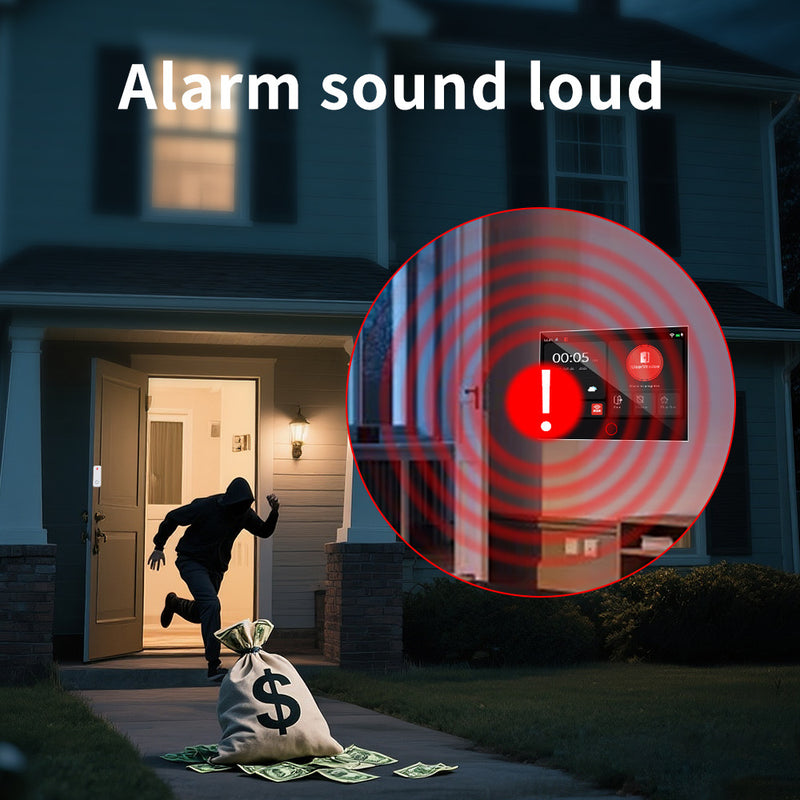 Load image into Gallery viewer, Tuya WiFi+GSM 4G &amp; WIFI Touch Screen Wireless Home Security PIR SOS Alarm System Set
