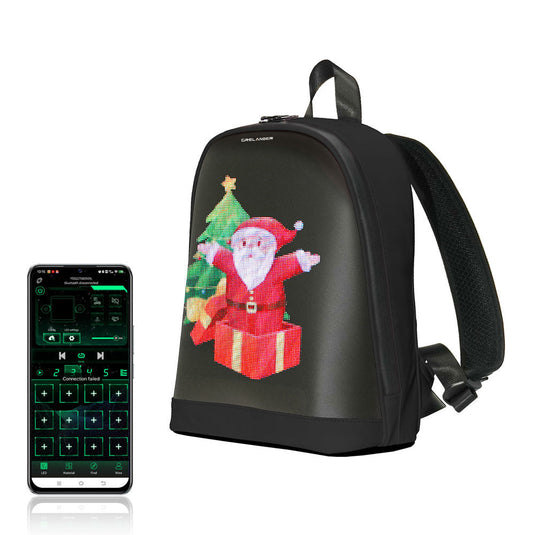 Cyberbag Pixel Art LED DIY Nylon Leather Backpack - Polar Tech Australia
