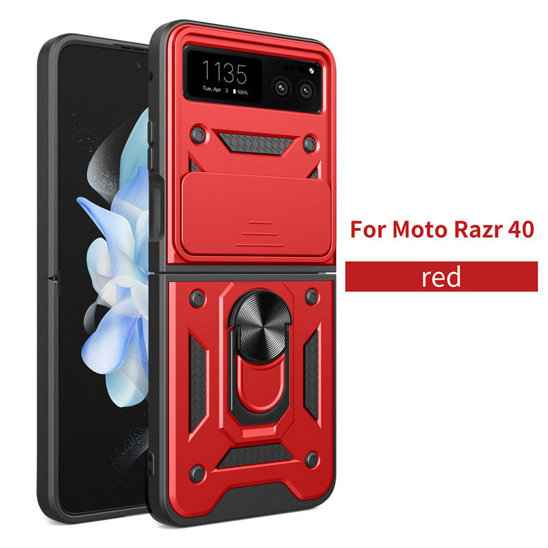 Chargez l&#39;image dans la visionneuse de la galerie, [Sliding Camera Cover][Built-in Stand] Motorola Moto Razr 40/Razr 2023 - Military Grade Hard PC Rugged Heavy Duty Case - Polar Tech Australia
