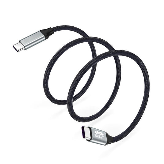 [240W][1M/2M] Nylon Braid Heavy Duty Apple MacBook Type-C USB C to C PD Fast Charging Data Sync USB Cable - Polar Tech Australia