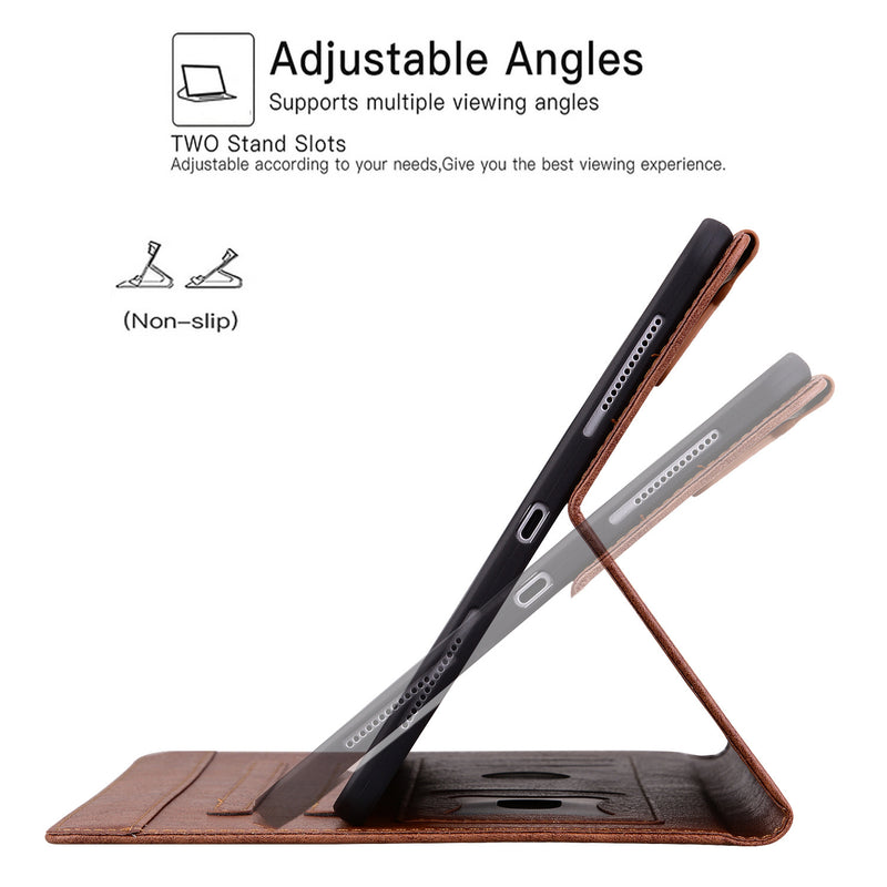 Cargue la imagen en el visor de la galería, Apple iPad 5/6 9.7&#39;&#39; 5/6th Gen (2017/2018) Business Retro Matte Leather Protective Case
