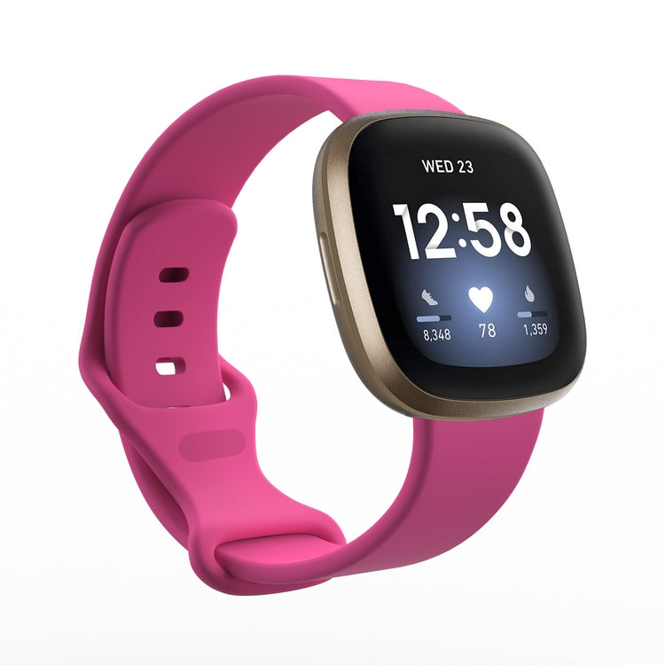 Chargez l&#39;image dans la visionneuse de la galerie, Replacement Silicone Band for Fitbit Versa 3 / 4 / Sense  – Soft, Waterproof, Sport Wrist Strap - Polar Tech Australia
