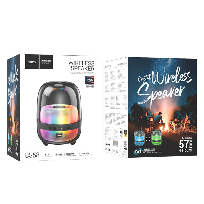 Chargez l&#39;image dans la visionneuse de la galerie, [BS58] HOCO Wireless RGB Light Bluetooth Desktop Office Gaming Speakers With Colorful Light Effect - Polar Tech Australia
