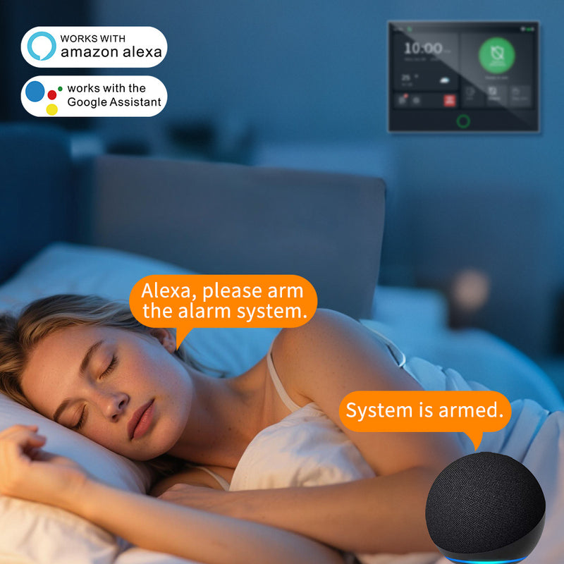 Load image into Gallery viewer, Tuya WiFi+GSM 4G &amp; WIFI Touch Screen Wireless Home Security PIR SOS Alarm System Set
