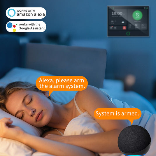Tuya WiFi+GSM 4G & WIFI Touch Screen Wireless Home Security PIR SOS Alarm System Set