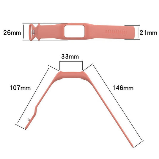 Fitbit Charge 3/4/5/6 Smartwatch Silicone Soft Band Replacement Strap - Polar Tech Australia