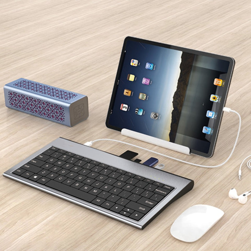 Chargez l&#39;image dans la visionneuse de la galerie, [11-in-1][With keyboard] Type C USB 3.0 HDMI DP Ethernet PD 100W  – Computer Port Expansion with Multiple Interfaces (COMBO Card Reader + HUB) Dock Station - Polar Tech Australia
