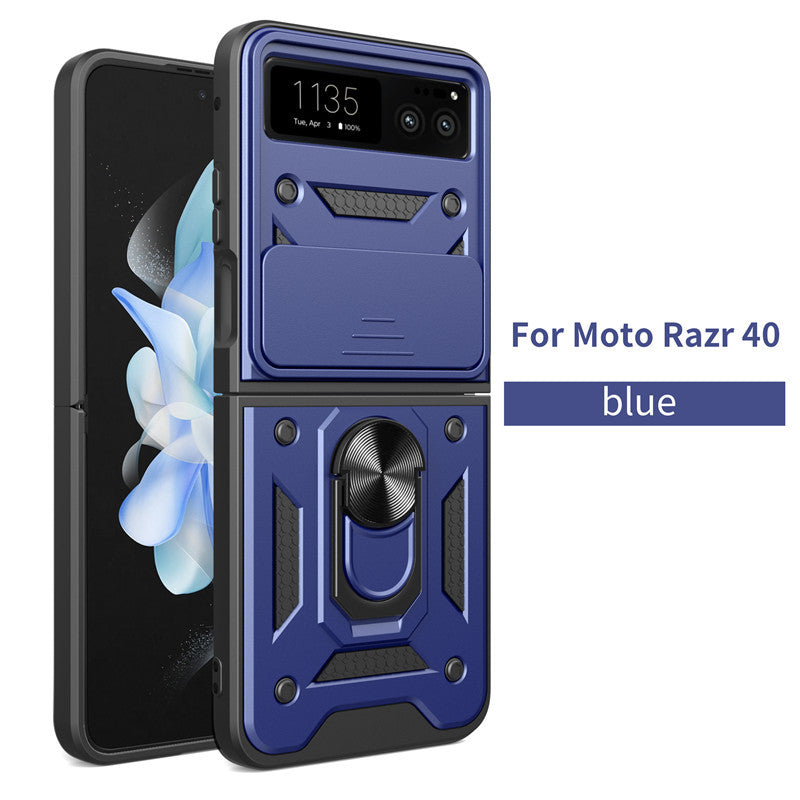 Chargez l&#39;image dans la visionneuse de la galerie, [Sliding Camera Cover][Built-in Stand] Motorola Moto Razr 40/Razr 2023 - Military Grade Hard PC Rugged Heavy Duty Case - Polar Tech Australia
