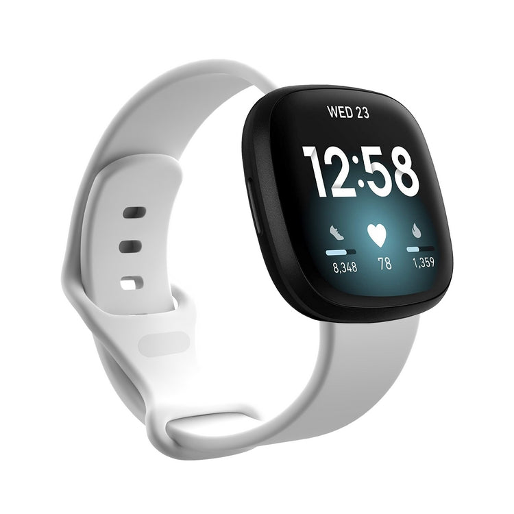 Chargez l&#39;image dans la visionneuse de la galerie, Replacement Silicone Band for Fitbit Versa 3 / 4 / Sense  – Soft, Waterproof, Sport Wrist Strap - Polar Tech Australia

