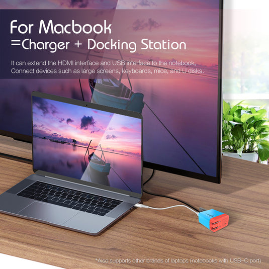 Switch Dock GaN Fast Charging HDMI Hub Portable Dock - Polar Tech Australia