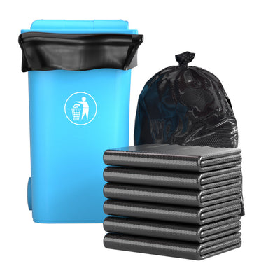 [80L/100L/120L] 50Pcs Heavy Duty Extra Thick Rubbish Bin Bag