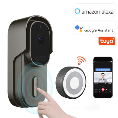 [Tuya Smart Home][With Chime] Tuya 1080P IP66 Wireless Remote Home Video Voice Intercom WIFI Doorbell