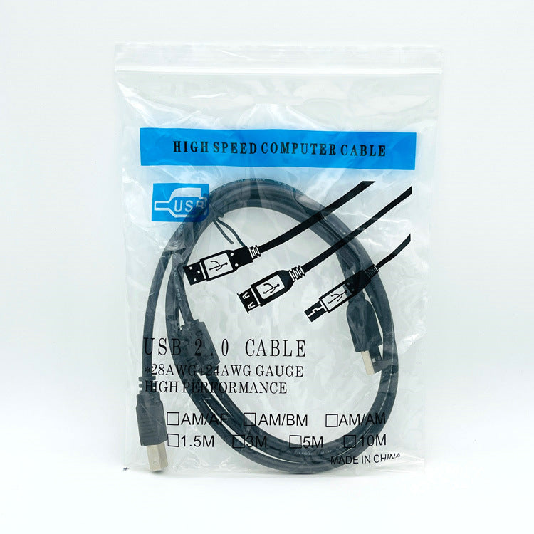 Cargue la imagen en el visor de la galería, 1.5M Portable USB2.0 Type A Male to B Male Cable Print Clear PVC High Speed Transfer Printer Cable Scanner Cord - Polar Tech Australia

