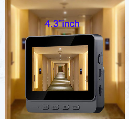 [TUYA Smart Home][With 4.3 inch Monitor] HD Wireless WIFI Outdoor Security Doorbell Door Control