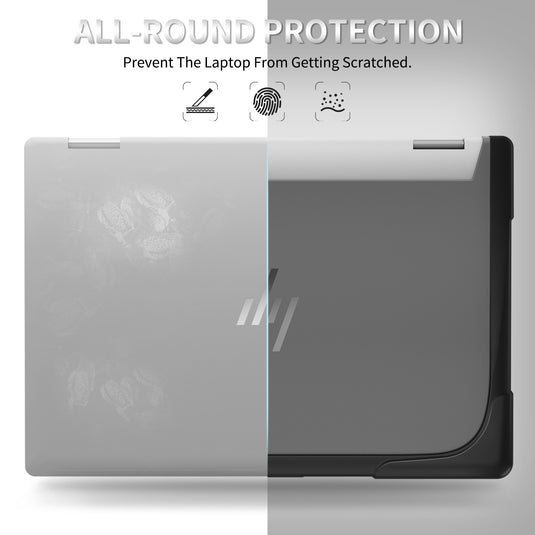 HP ENVY X360 14 14-inch (2024) Matte Transparent Cooling Stand and Shockproof Case - Polar Tech Australia