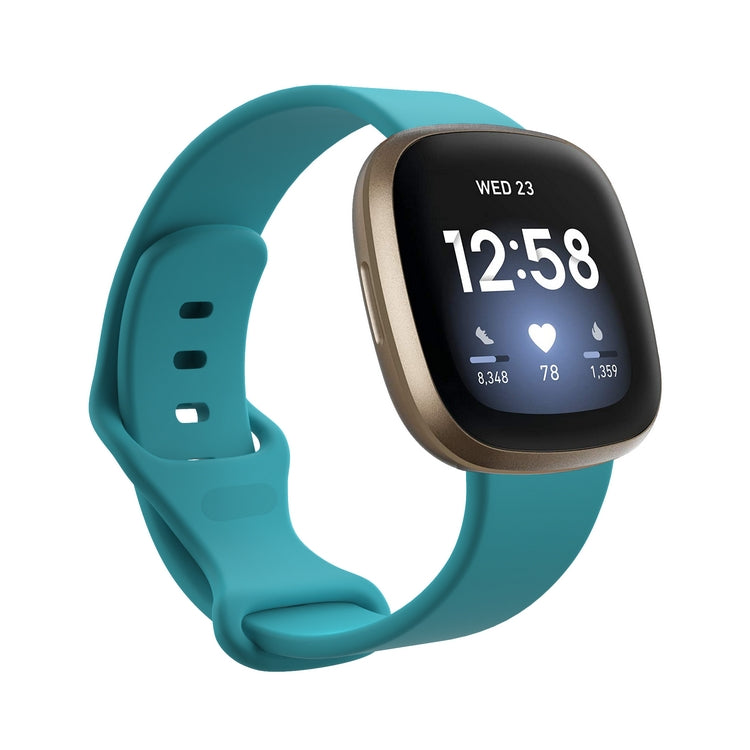 Chargez l&#39;image dans la visionneuse de la galerie, Replacement Silicone Band for Fitbit Versa 3 / 4 / Sense  – Soft, Waterproof, Sport Wrist Strap - Polar Tech Australia
