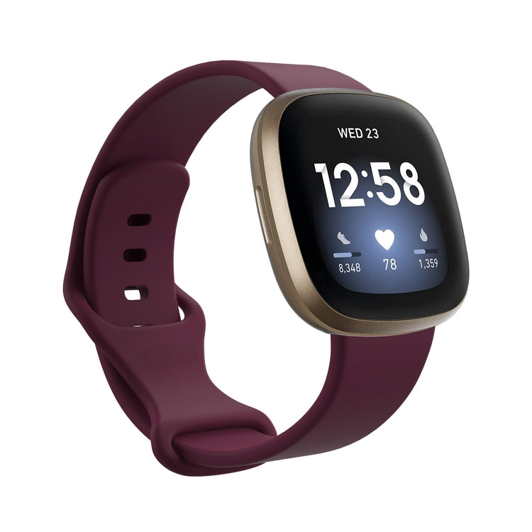 Chargez l&#39;image dans la visionneuse de la galerie, Replacement Silicone Band for Fitbit Versa 3 / 4 / Sense  – Soft, Waterproof, Sport Wrist Strap - Polar Tech Australia
