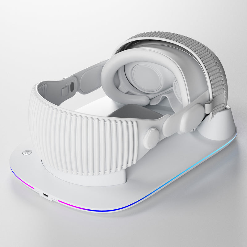 Chargez l&#39;image dans la visionneuse de la galerie, Apple Vision Pro  Wireless Charging Dock Stand Holder With RBG Light Effect - Polar Tech Australia
