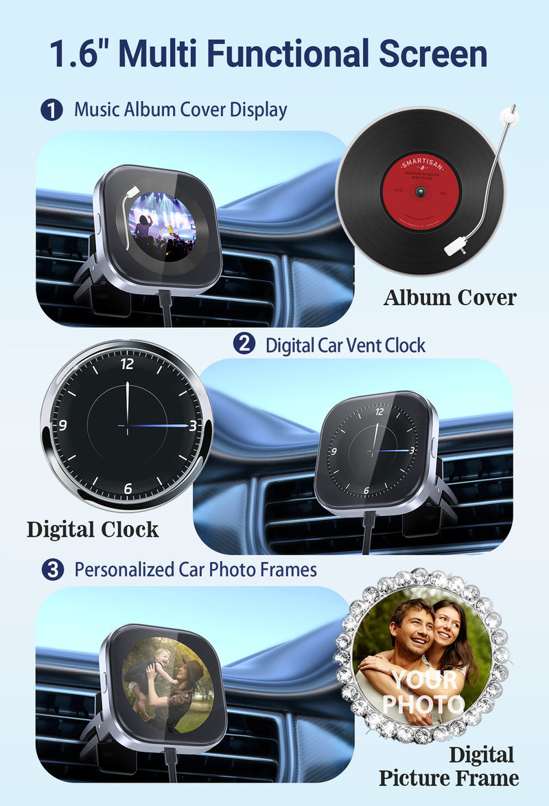 Chargez l&#39;image dans la visionneuse de la galerie, Plug and Play Wireless CarPlay Adapter With Built-in Screen for iPhone 11/12/13/14/15/16 - Polar Tech Australia
