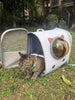 [Up to 10KG] Portable Lightweight Breathable Mesh Transparent Window Pet Cat Dog Carrying Bag