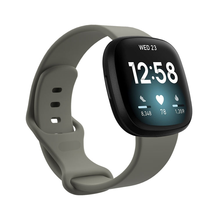 Chargez l&#39;image dans la visionneuse de la galerie, Replacement Silicone Band for Fitbit Versa 3 / 4 / Sense  – Soft, Waterproof, Sport Wrist Strap - Polar Tech Australia
