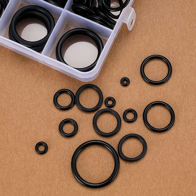 Chargez l&#39;image dans la visionneuse de la galerie, [200 Pieces] Rubber Washers Seal O Rings (6mm - 30mm)
