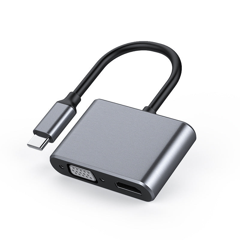 Load image into Gallery viewer, [TYPE-C TO HDMI &amp; VGA] USB-C to HDMI &amp; VGA Female 4K 30HZ Cable HDTV TV Digital Smart Converter Cable

