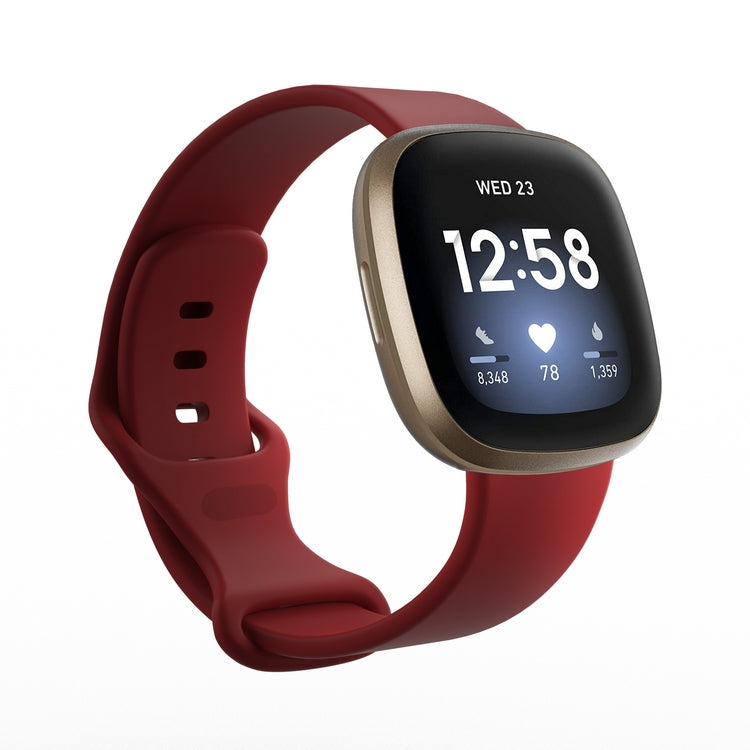 Chargez l&#39;image dans la visionneuse de la galerie, Replacement Silicone Band for Fitbit Versa 3 / 4 / Sense  – Soft, Waterproof, Sport Wrist Strap - Polar Tech Australia
