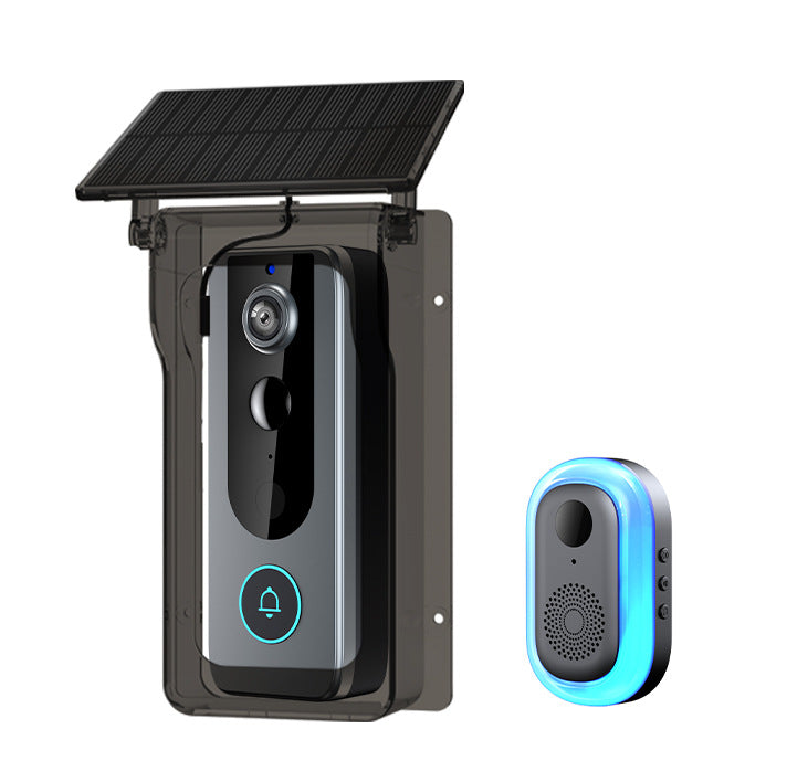 Chargez l'image dans la visionneuse de la galerie, [TUYA Smart Home][With Solar Rover Cover] HD Wireless WIFI IP65 Outdoor Security Doorbell Door Control
