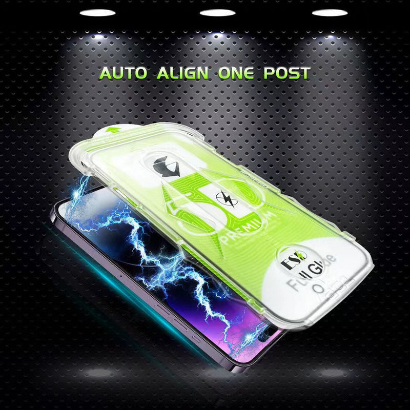 Chargez l&#39;image dans la visionneuse de la galerie, [Easy Automatic Fit Self-Installation Kit] ESD Magic Glass Box Apple iPhone 13/Mini/Pro/Max 9H Hardness Full Covered 9D Tempered Glass Screen Protector - Polar Tech Australia

