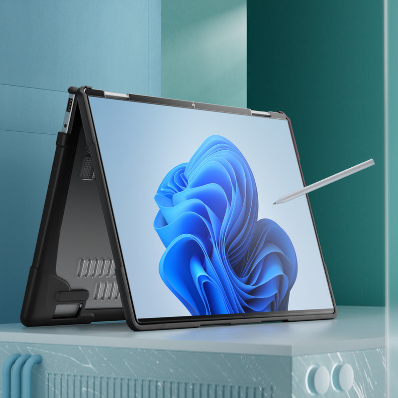 Chargez l&#39;image dans la visionneuse de la galerie, HP ENVY X360 14 14-inch (2024) Matte Transparent Cooling Stand and Shockproof Case - Polar Tech Australia
