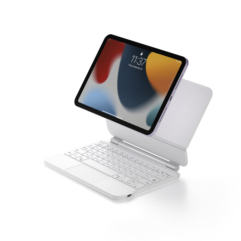 Chargez l&#39;image dans la visionneuse de la galerie, Apple iPad Mini 8.3&#39;&#39; 6/7th Gen (2021/2024) - Easy-Set Floating Cantilever Stand Precision Multi-Touch Trackpad Smart Wireless Keyboard Case With Backlit Keys

