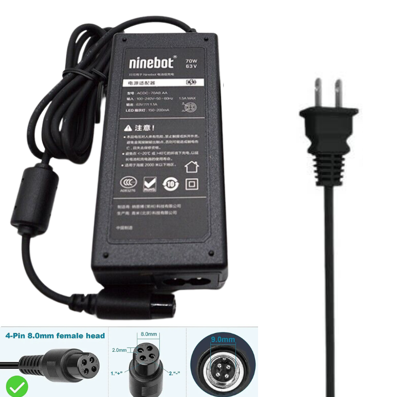 Load image into Gallery viewer, [70W/63V-1.1A][4 Pins] Segway Ninebot Scooter S/Mini PRO/Mini lite / L8 / One A1/ One S2/ S-MAX, N3M240, N3MM240 Replacement Charger - Polar Tech Australia
