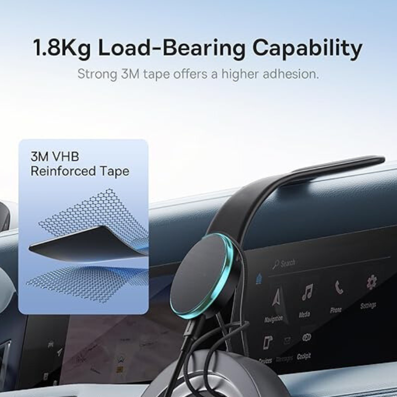 Load image into Gallery viewer, [L15B] Magsafe Compatible QI 15W Wireless Charging Foldable Magnet Magnetic Dashboard Charger &amp; Mount Holder - Polar Tech Australia
