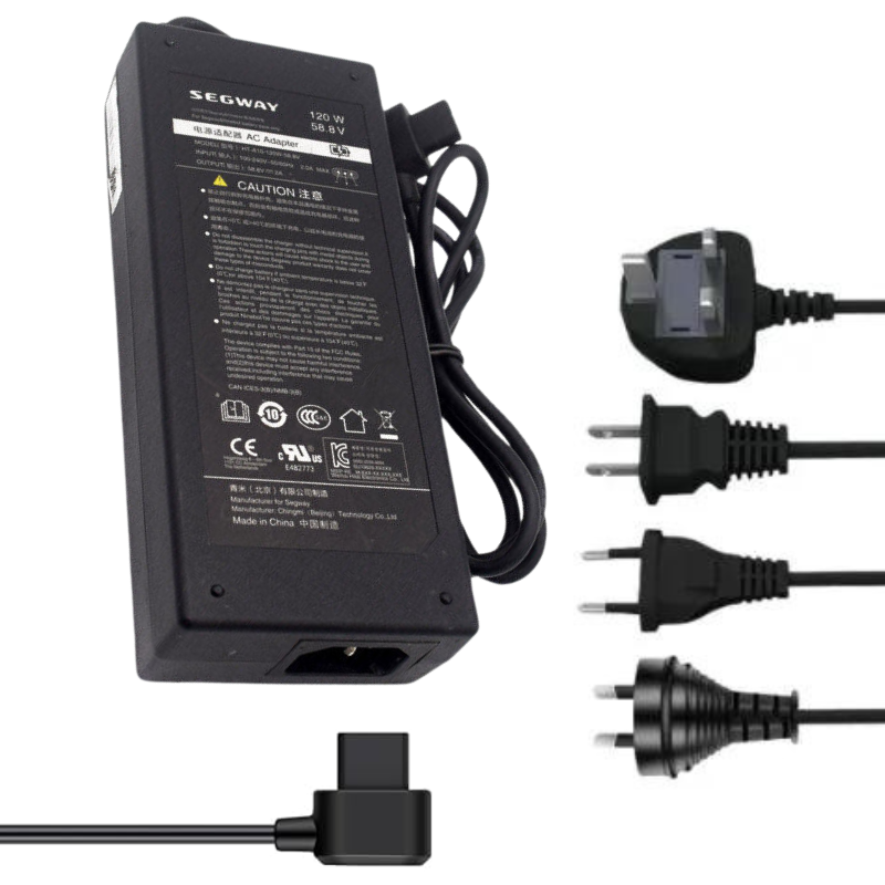 Chargez l&#39;image dans la visionneuse de la galerie, [120W/58.8V-2A][Flat Square] Segway Ninebot One Z10 Replacement Charger - Polar Tech Australia
