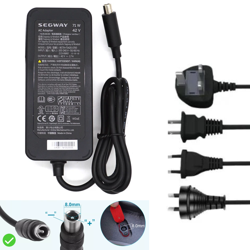 Cargue la imagen en el visor de la galería, [71W/42V-1.7A][Lotus Plug] Segway Ninebot ES1 ES2 ES4 G30 Max Replacement Charger - Polar Tech Australia
