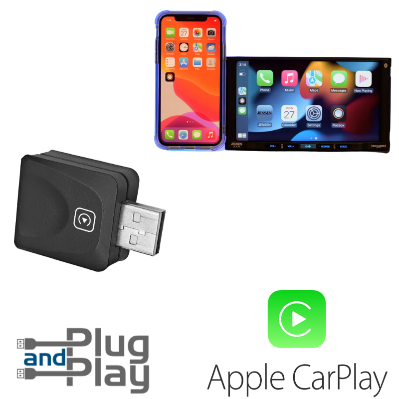 Load image into Gallery viewer, Plug and Play Mini Wireless CarPlay USB Adapter or iPhone 11/12/13/14/15/16 - Polar Tech Australia
