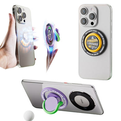 iPhone 12/13/14/15/16 -  Cyberpunk Style MagSafe Ring Holder Kickstand Grips 360 Rotation - Polar Tech Australia
