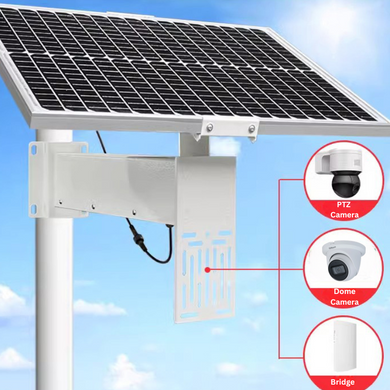 [Built-in 160Ah Battery] Universal 80W Solar Panel Powered 12V Power Supply CCTV Camera Wifi Bridge - Polar Tech Australia