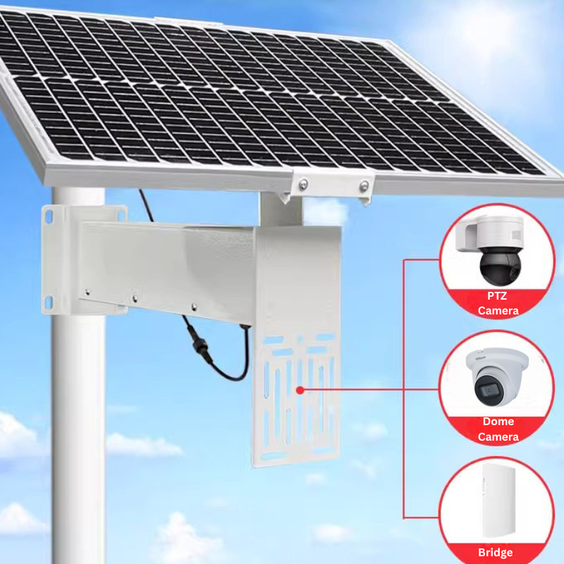 Load image into Gallery viewer, [Built-in 160Ah Battery] Universal 80W Solar Panel Powered 12V Power Supply CCTV Camera Wifi Bridge - Polar Tech Australia
